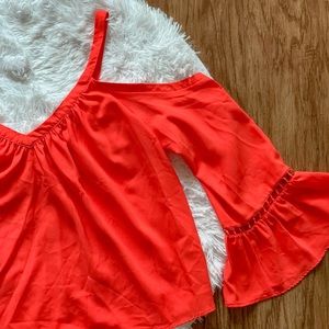 Gianni Bini Orange Blouse